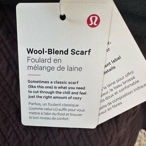 Lululemon Charcoal Gray Scarf